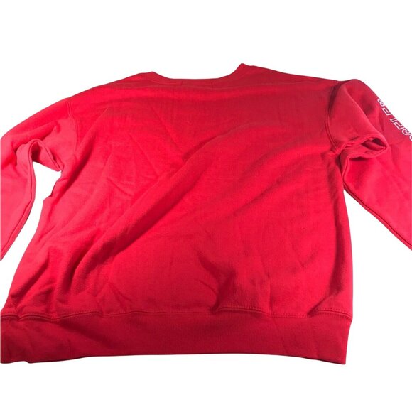 Wound Up Womens Sz Medium 7-9  Sweatshirt Crewneck Love Yourself Graphic Red New - Picture 2 of 12